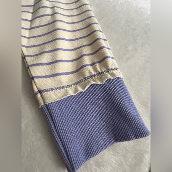 White Birch Black Label Springtime Stripes Weekender V-Neck Pullover, NWT, M - Picture 8 of 16